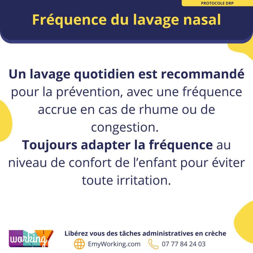 frequence lavage nasal