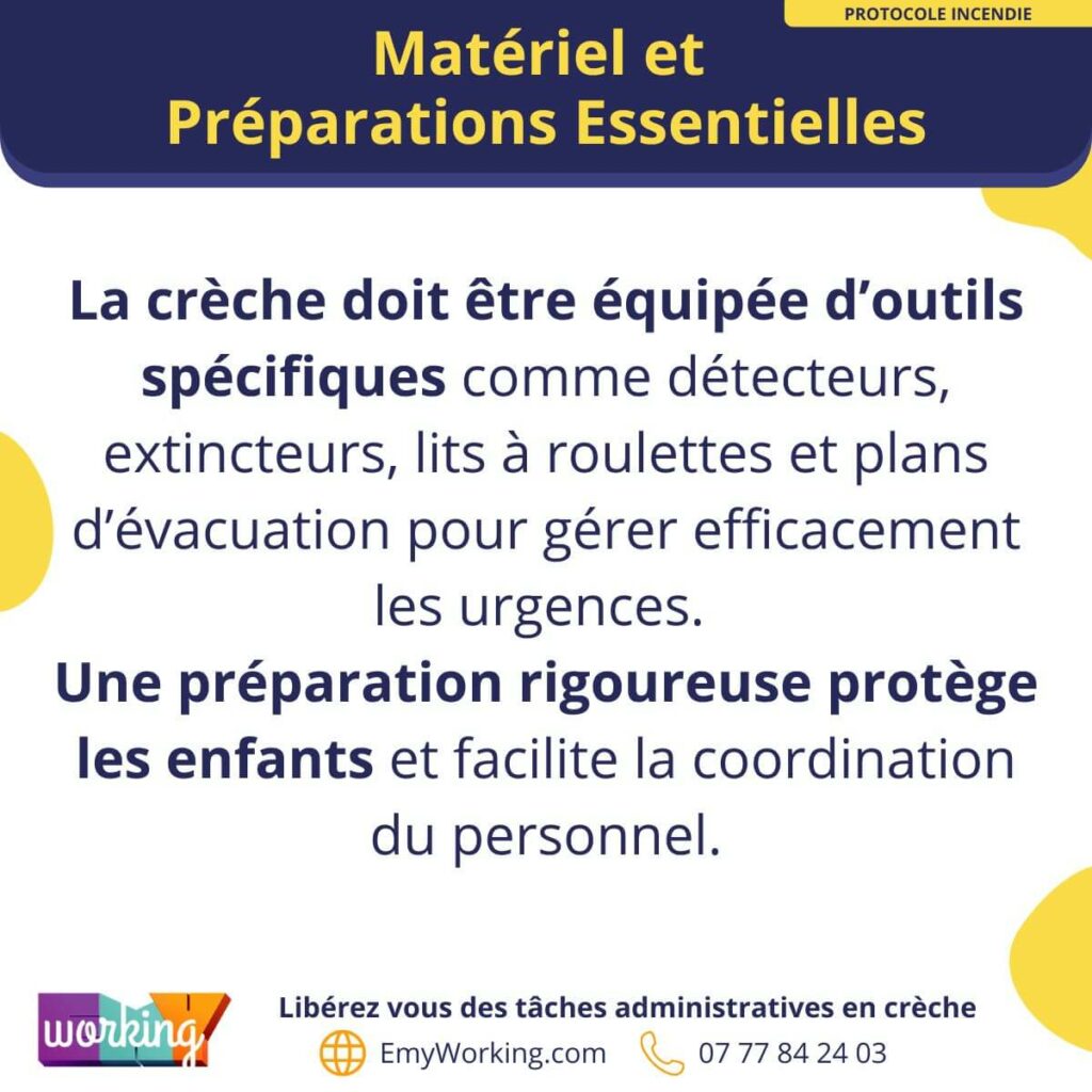 materiel incendie creche