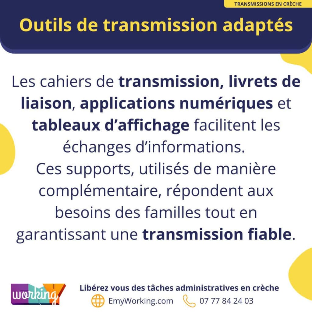 outils transmission creche