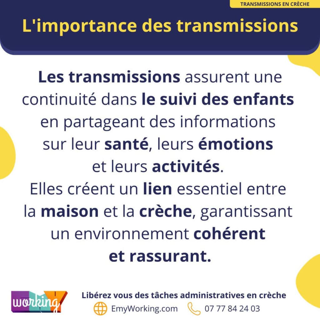 transmission parents proffesseurs creche